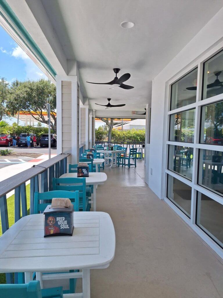 Jimmy Hulas outside seating